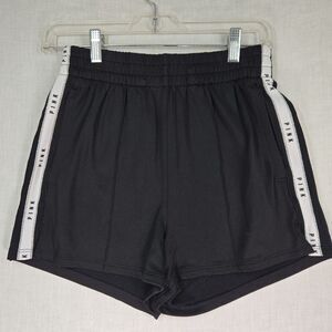 PINK by Victoria' Secret Womens Black/White Small Athletic Shorts Pockets Sports